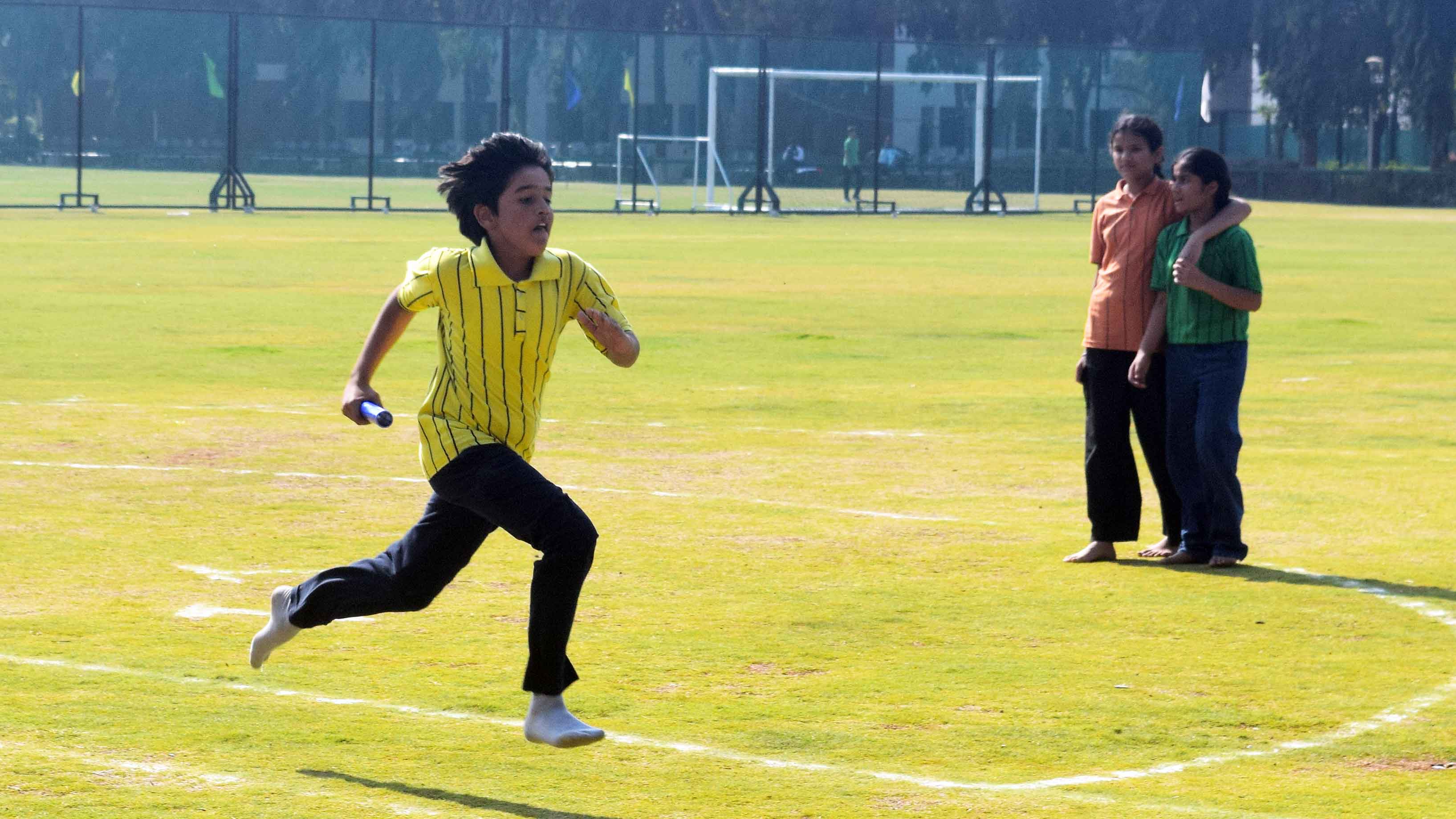 Winning moments at School Annual Athletic Meet