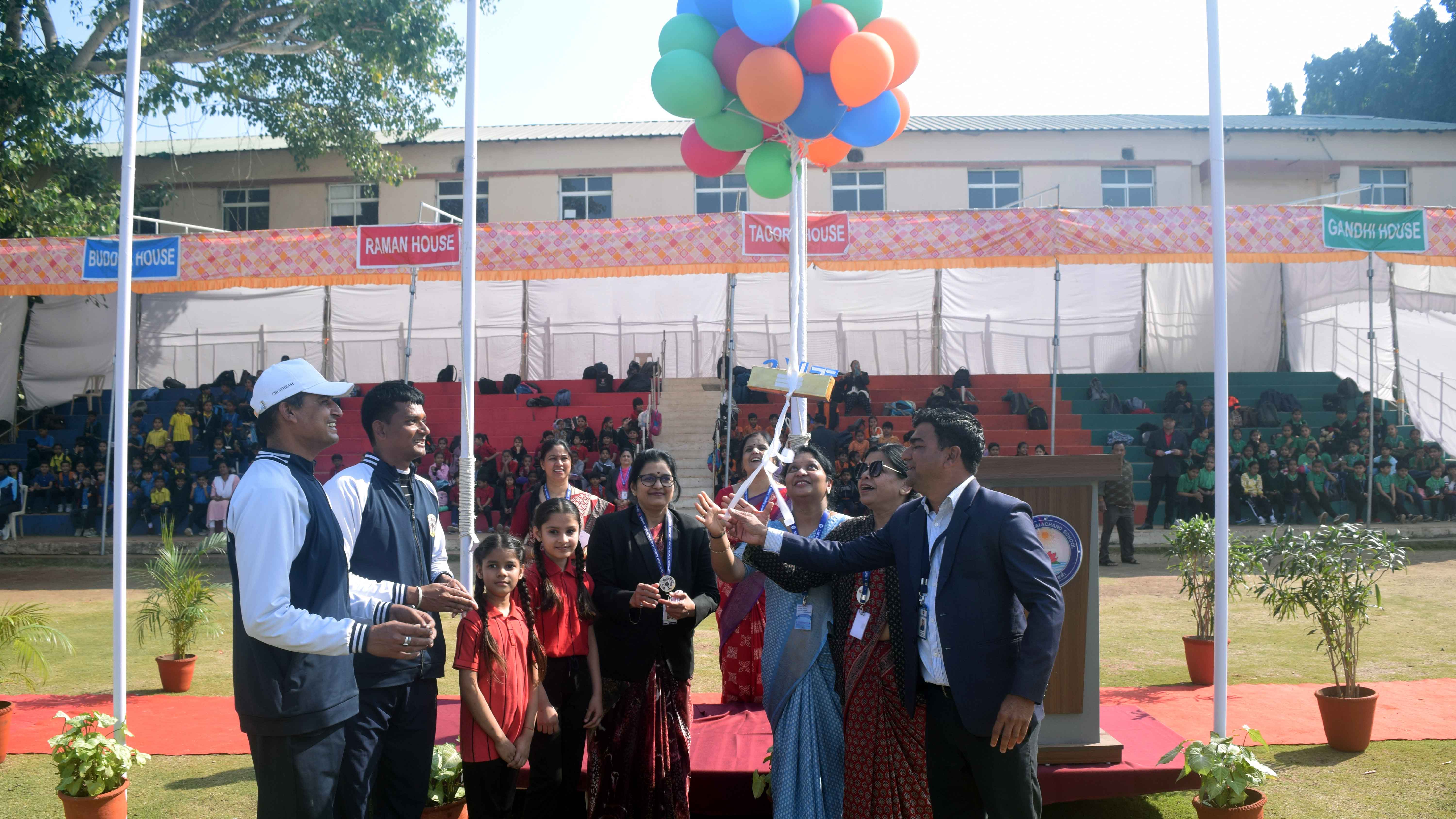 Track and field competitions during Annual Sports Meet