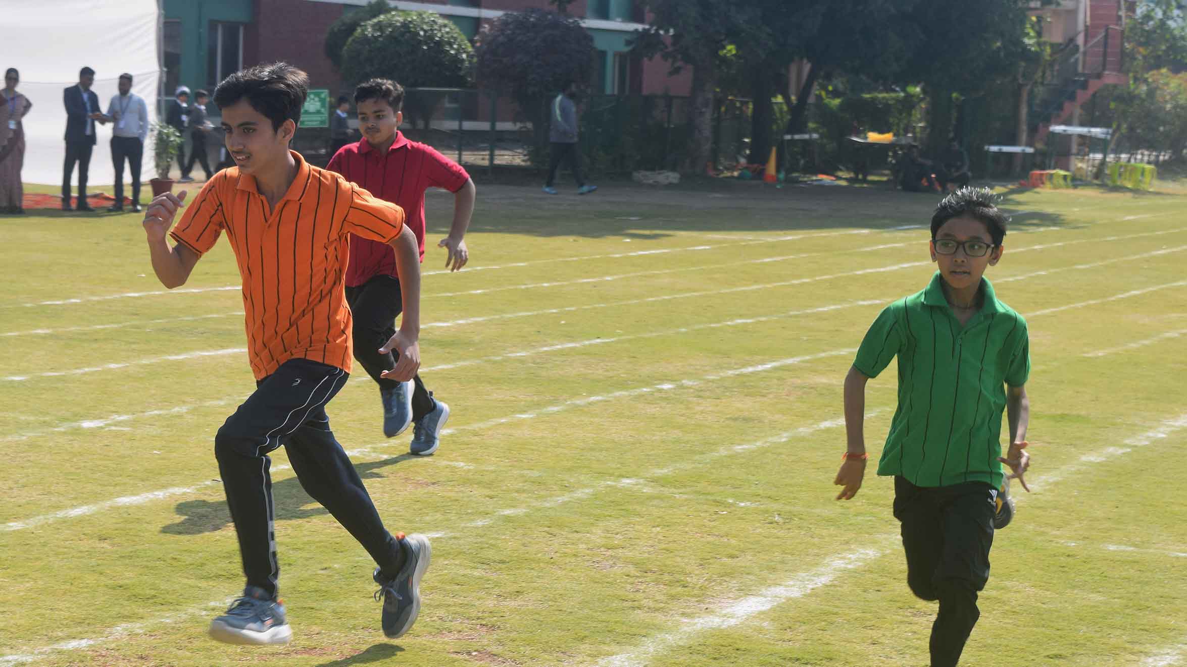 Field events during Tirathbai Kalachand School Athletic Meet